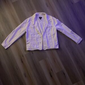 White Forever 21 Denim Jacket